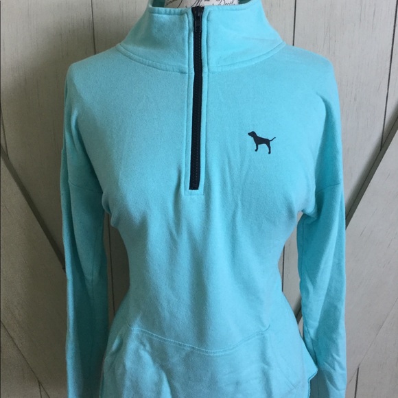 ✨⭐️VS Pink Blue Quarter Zip⭐️✨ - Picture 2 of 8